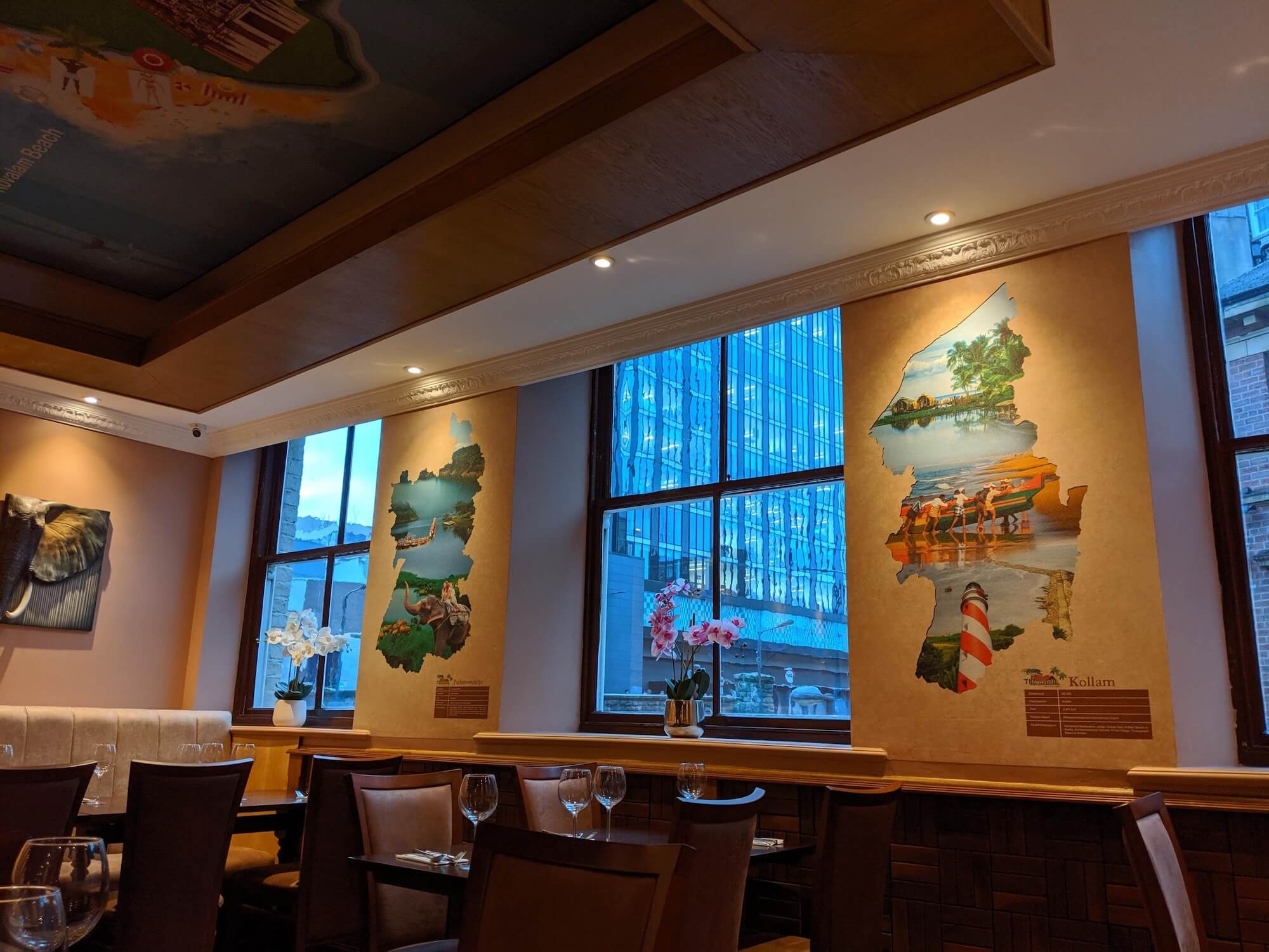 Kerala regions wall mural Indian restaurant